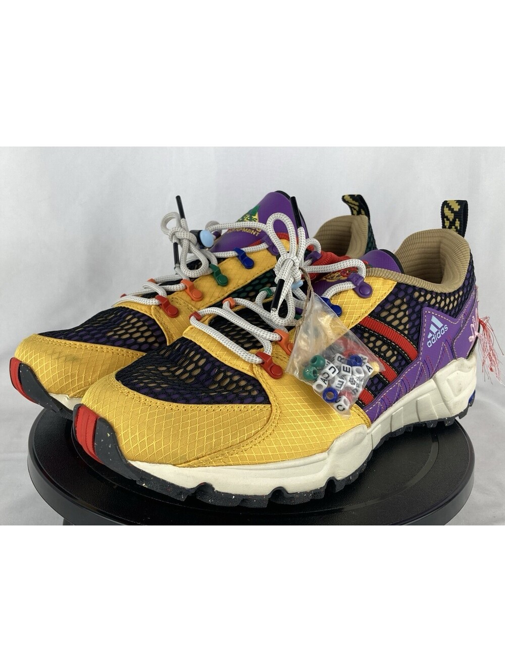 Mens Size 9 Sean Wotherspoon x adidas Superturf Adventure Yellow GX3893 w/ Beads